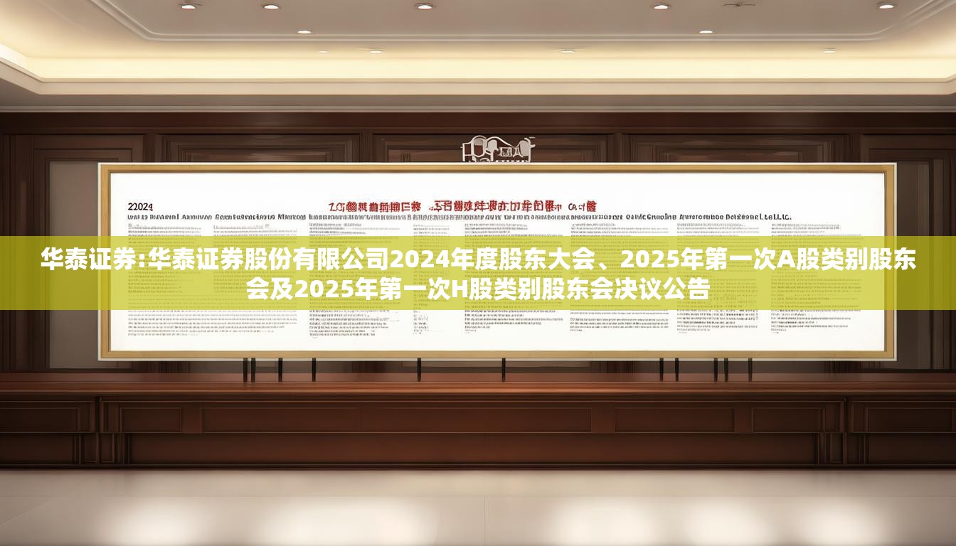 华泰证券:华泰证券股份有限公司2024年度股东大会、2025年第一次A股类别股东会及2025年第一次H股类别股东会决议公告