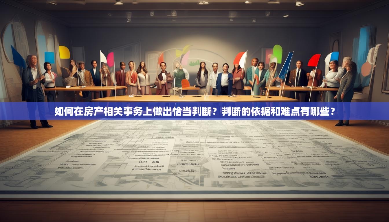如何在房产相关事务上做出恰当判断？判断的依据和难点有哪些？