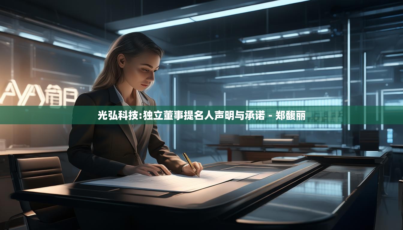 光弘科技:独立董事提名人声明与承诺－郑馥丽