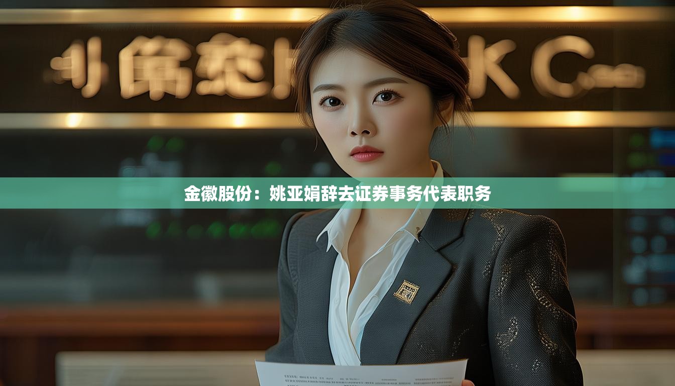 金徽股份：姚亚娟辞去证券事务代表职务
